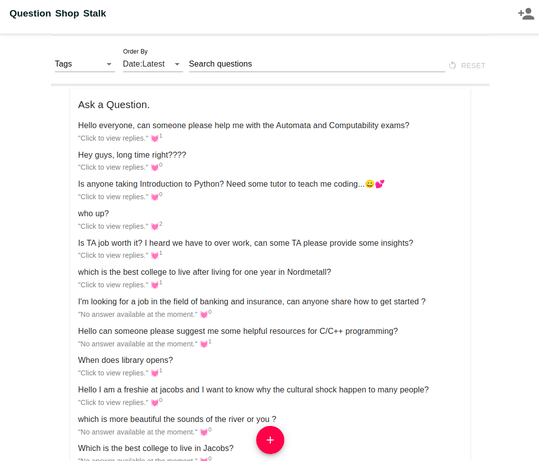 Jacsy- Ask, Shop, and Stalk